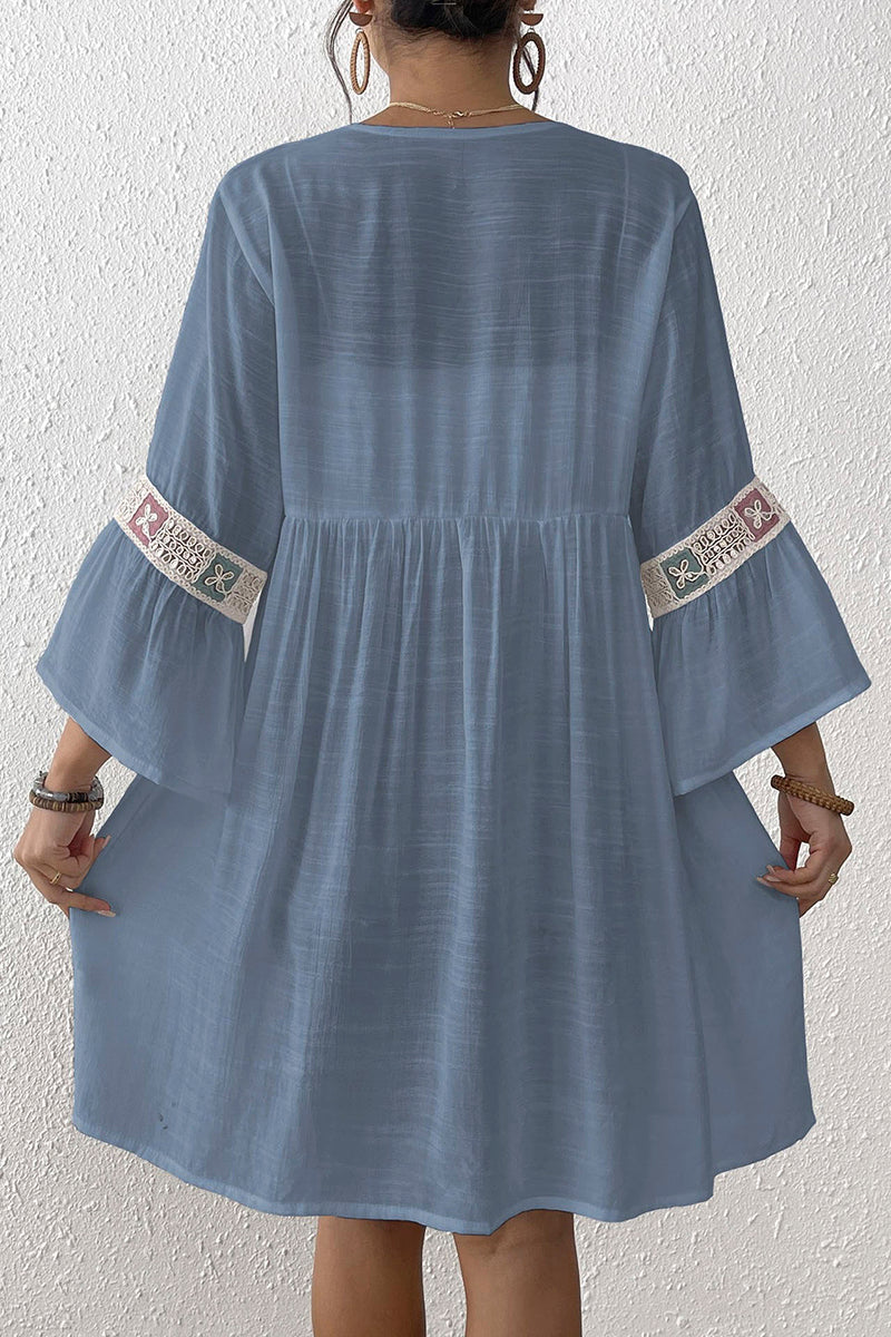 Bohemian Tie-Waist Kimono Cover-Up