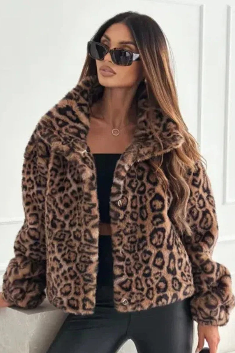 Bold Leopard Print Coat