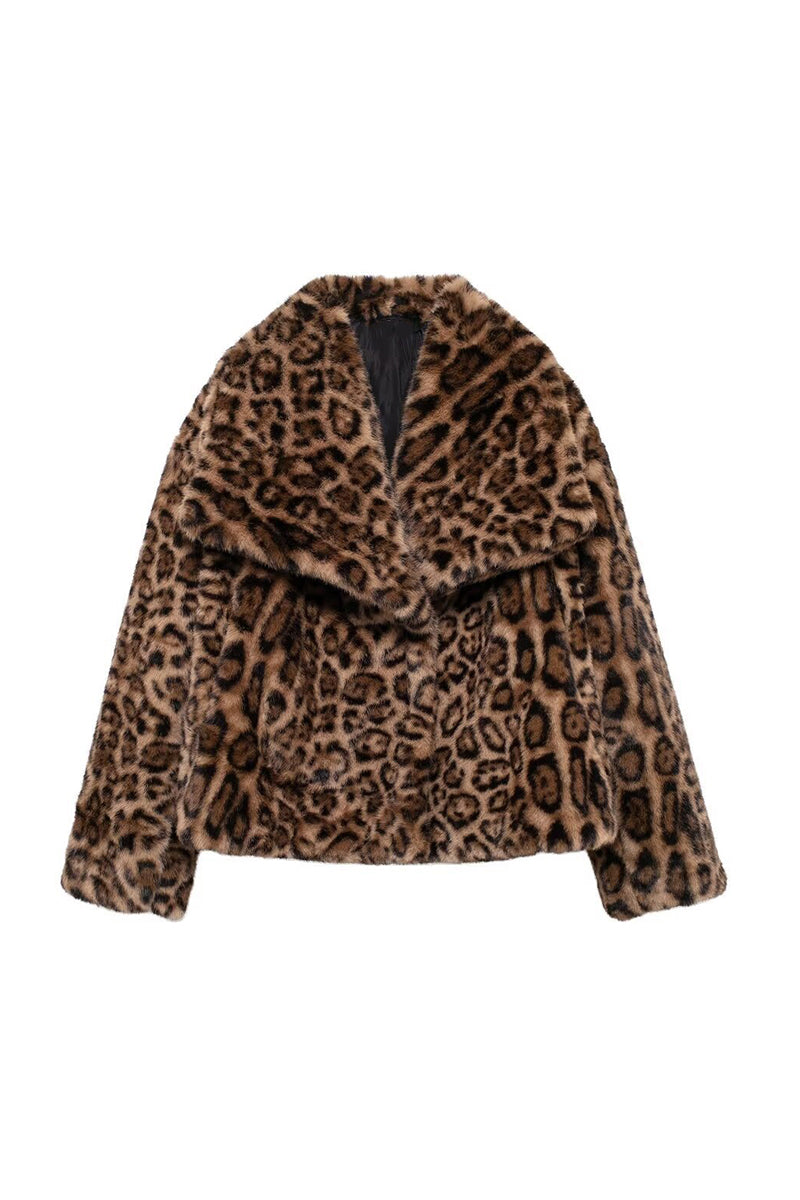 Bold Leopard Print Coat