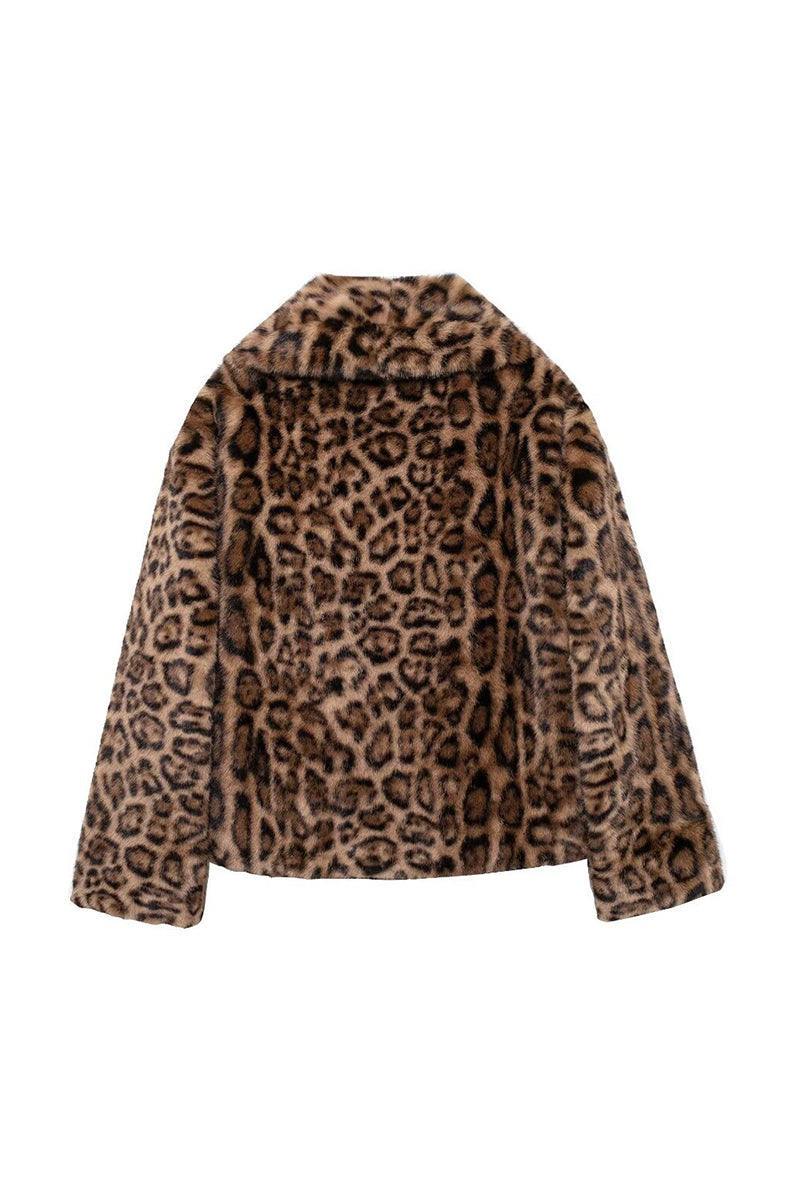 Bold Leopard Print Coat