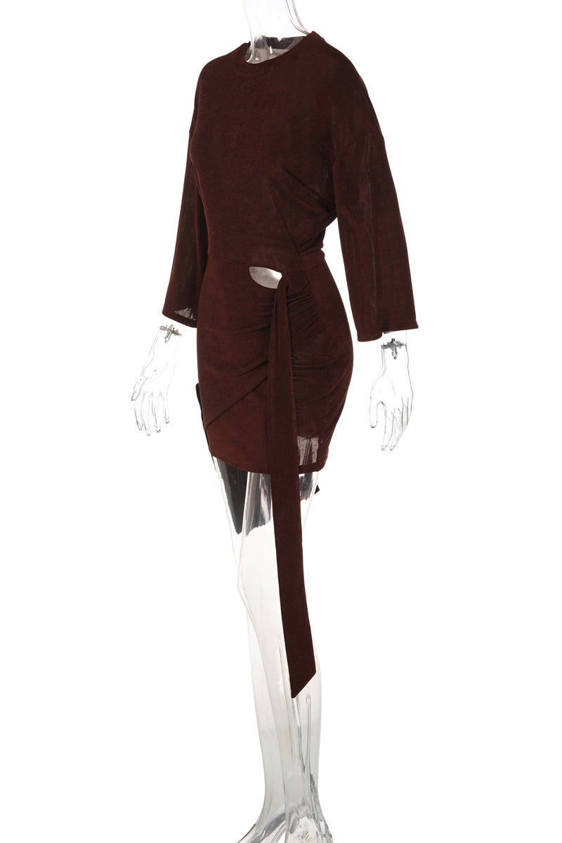Belted Wrap Casual Dress