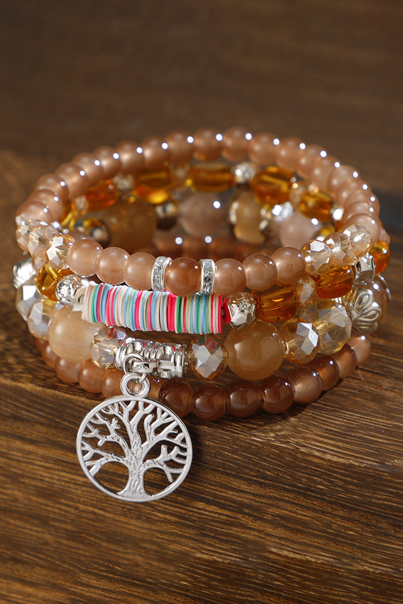 Beaded Tree Charm Bracelet