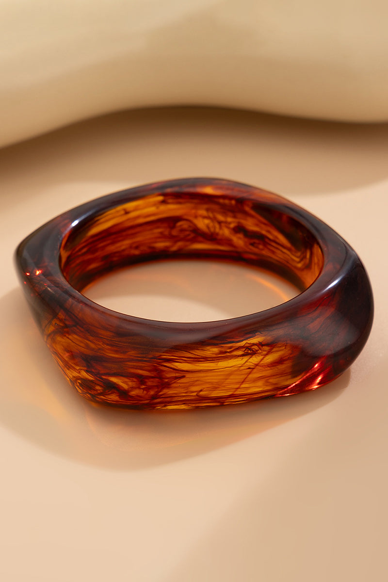 Bold Marbled Acrylic Bangle