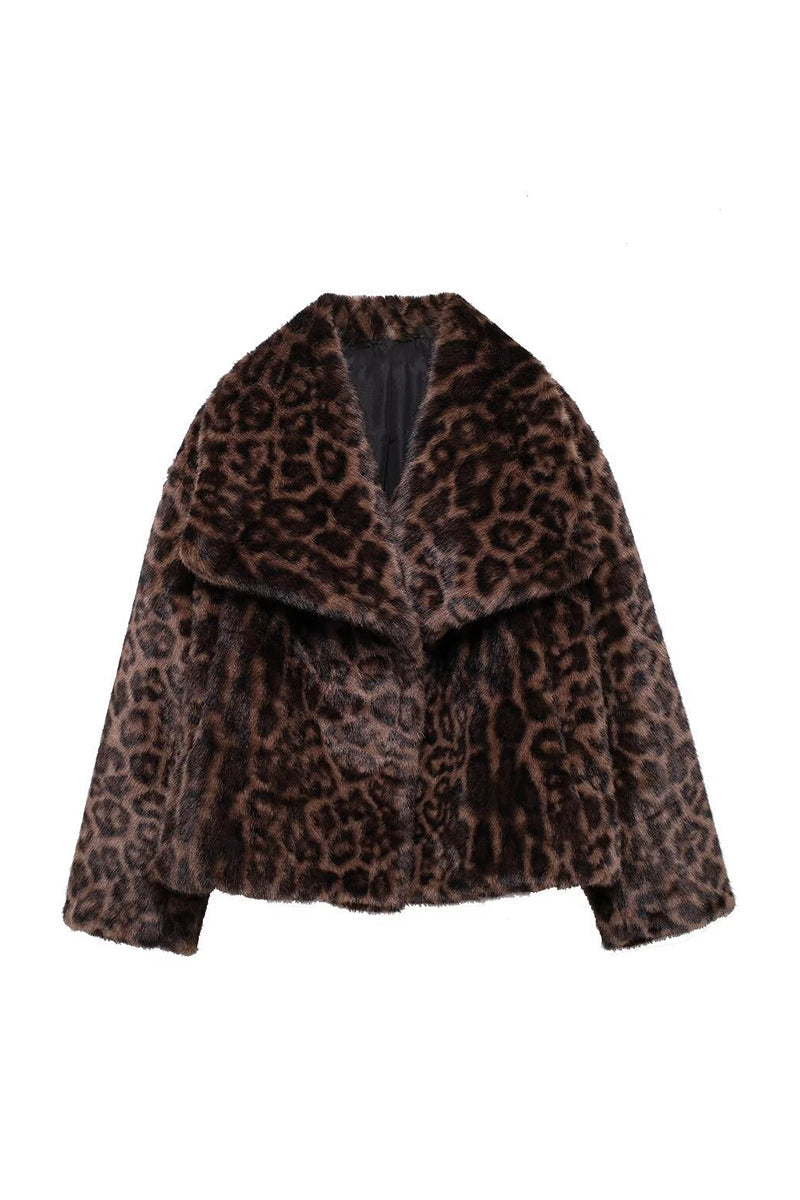 Bold Leopard Print Coat