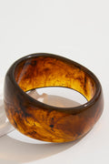 Bold Marbled Acrylic Bangle