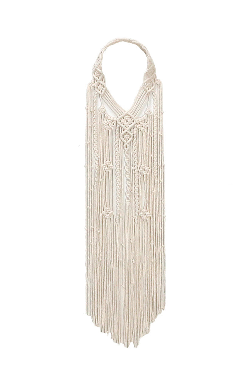 Braided Fringe Statement Necklace