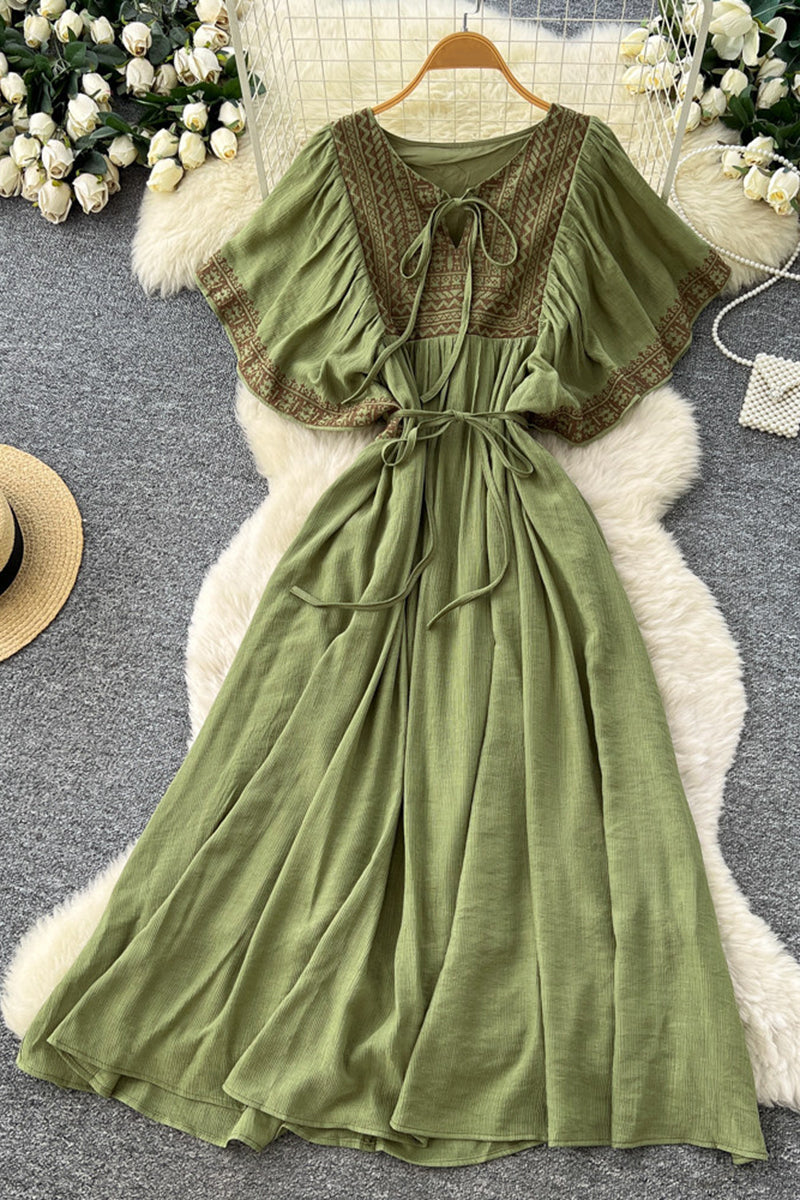 Bohemian Print Casual Dress