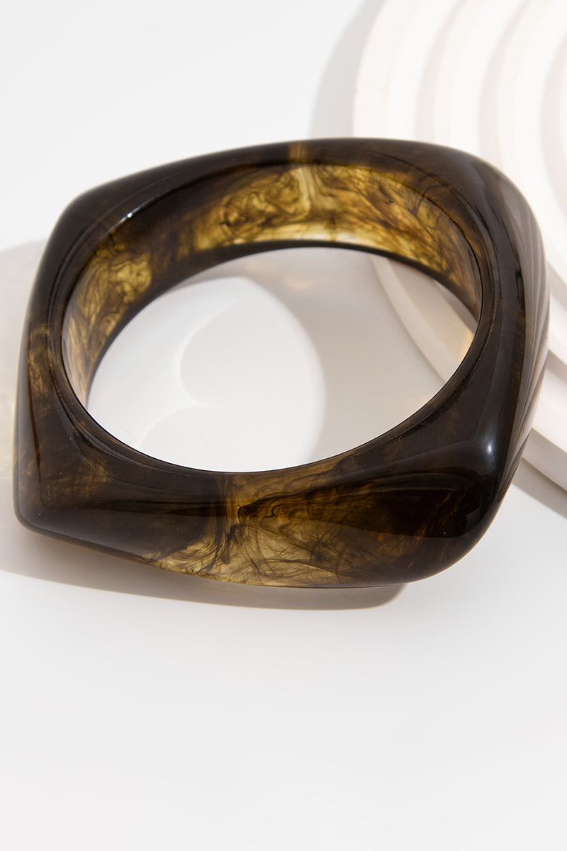 Bold Marbled Acrylic Bangle