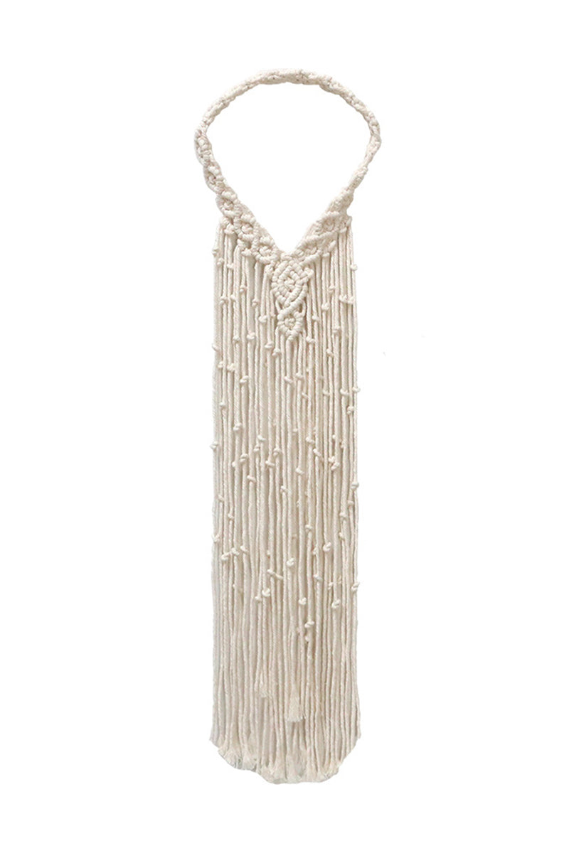 Braided Fringe Statement Necklace
