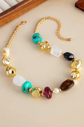 Bold Gemstone Statement Necklace