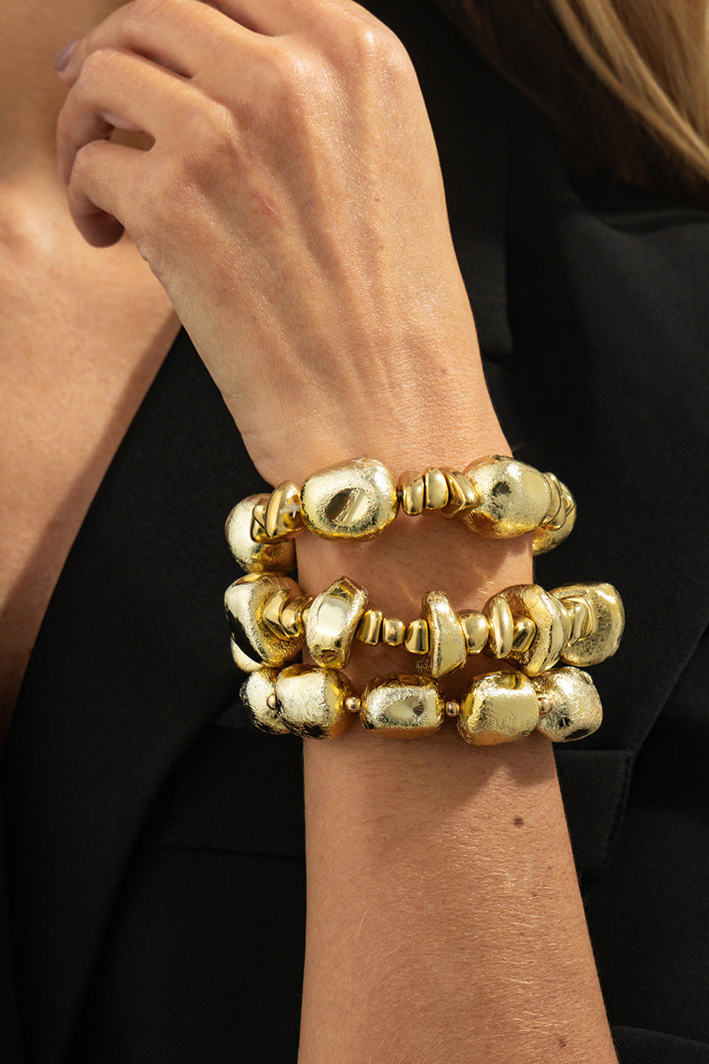 Bold Gold Statement Bracelet