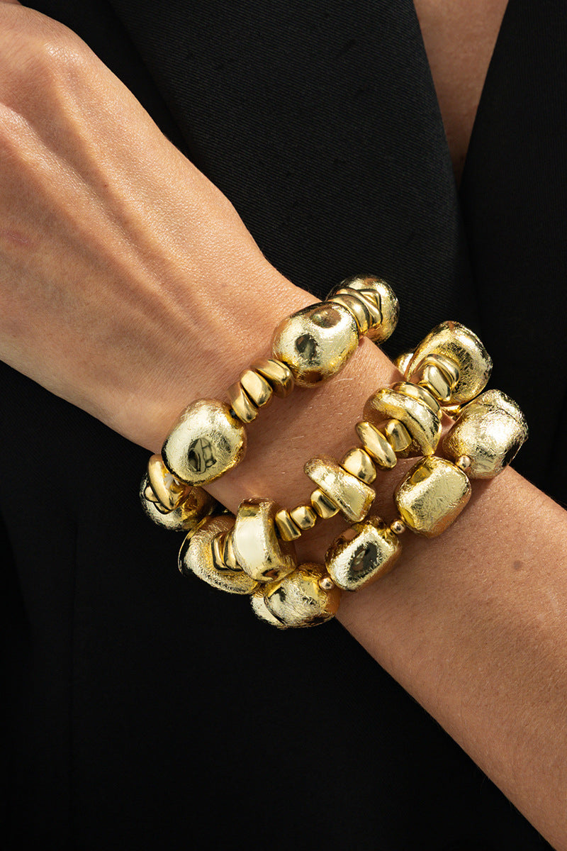 Bold Gold Statement Bracelet