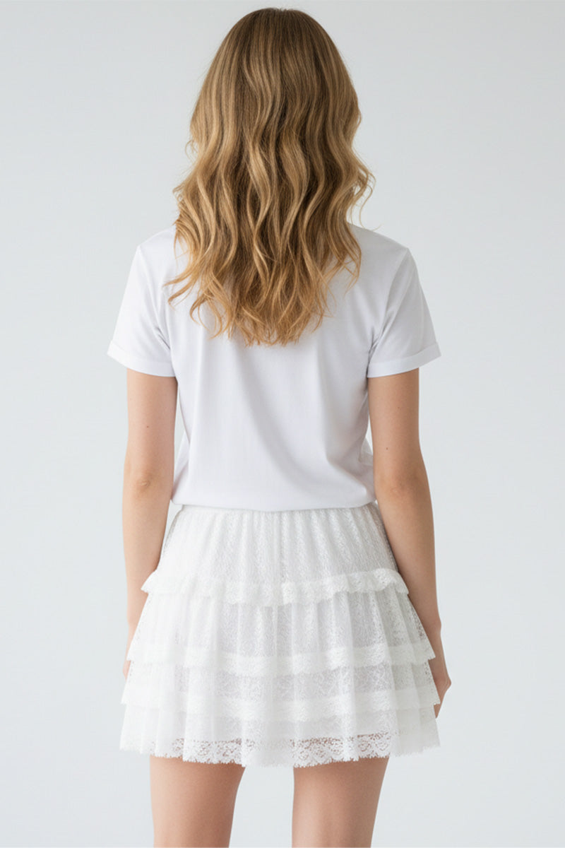 Blush Butterfly Embroidered T-Shirt
