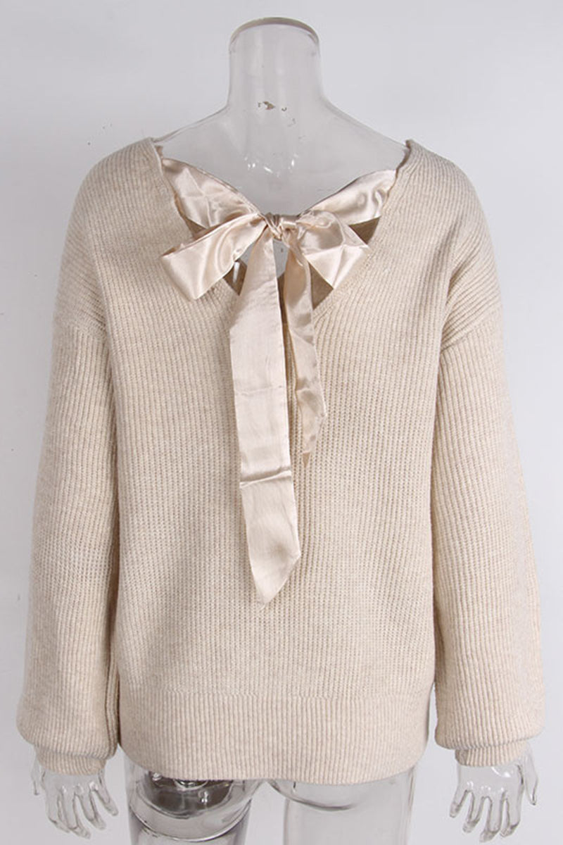 Back Bow Detail Sweater