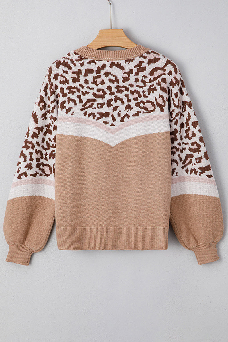 Animal Print Chevron Sweater