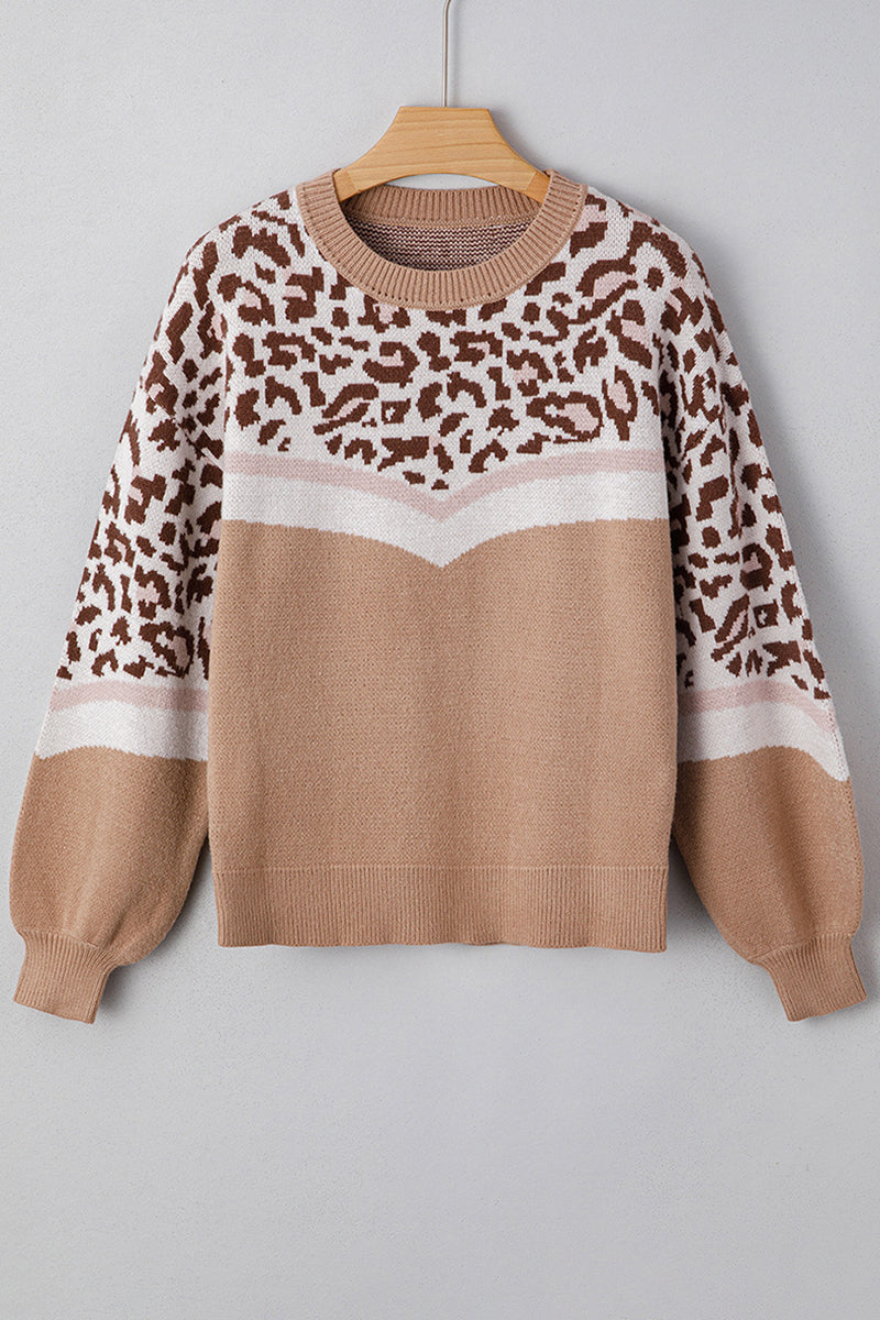 Animal Print Chevron Sweater