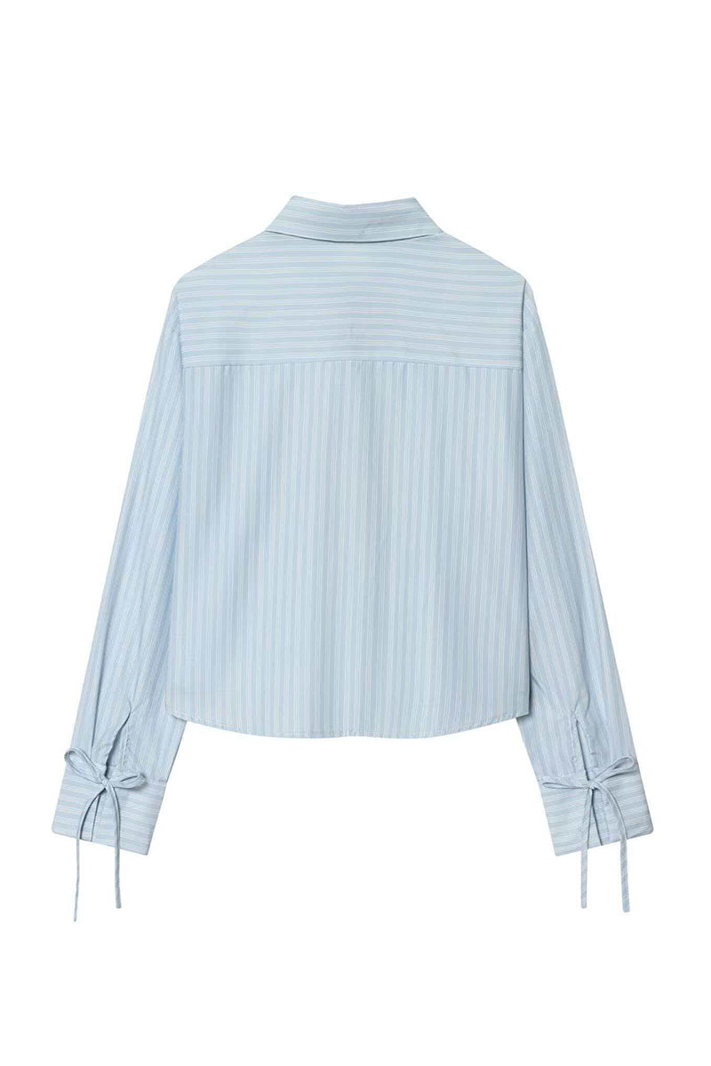 Bow-Tie Detail Long Sleeve Blouse