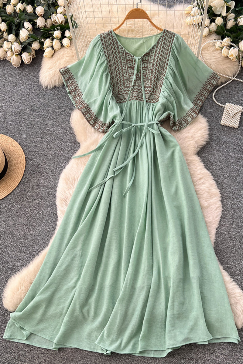 Bohemian Print Casual Dress
