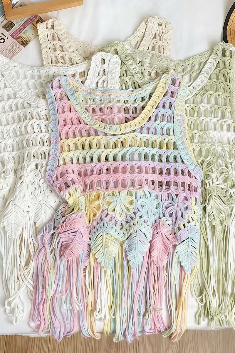 Boho Fringe Crochet Tank Top