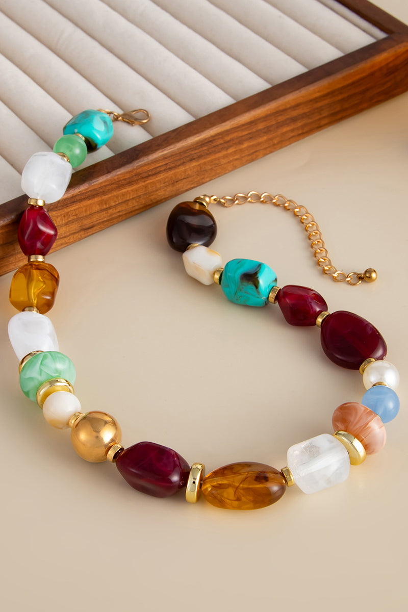 Bold Gemstone Statement Necklace