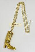 Boot Pendant Chain Necklace