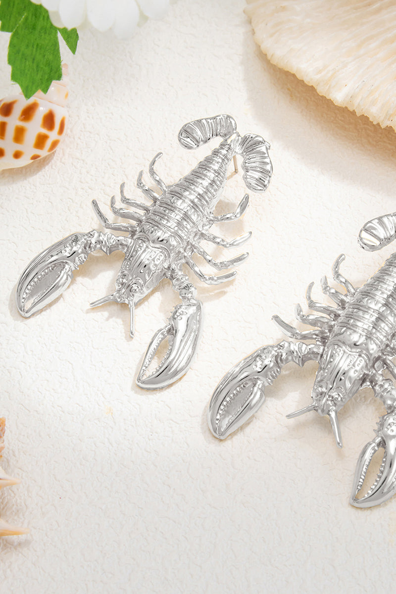 Bold Lobster Statement Earrings