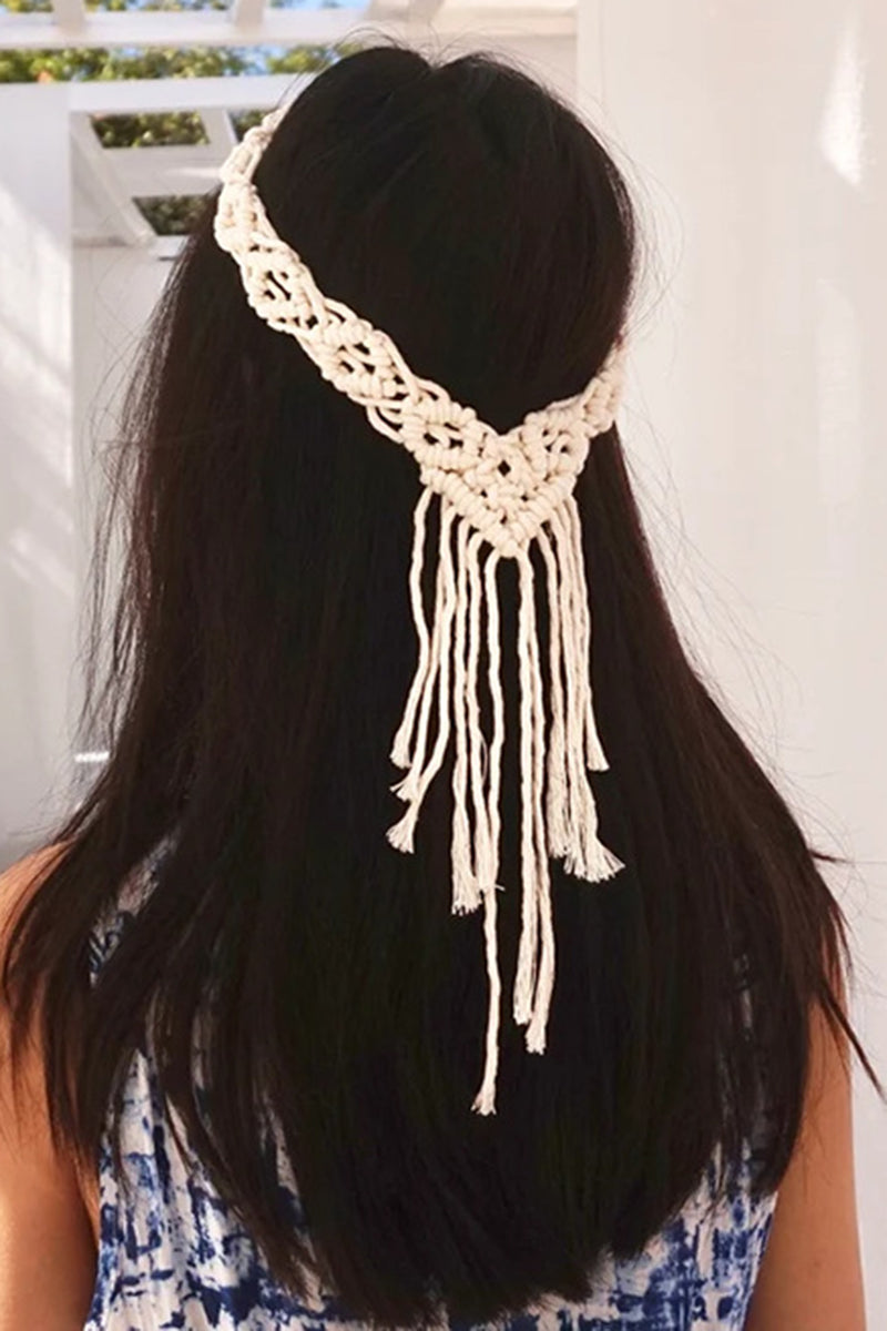 Braided Fringe Statement Necklace