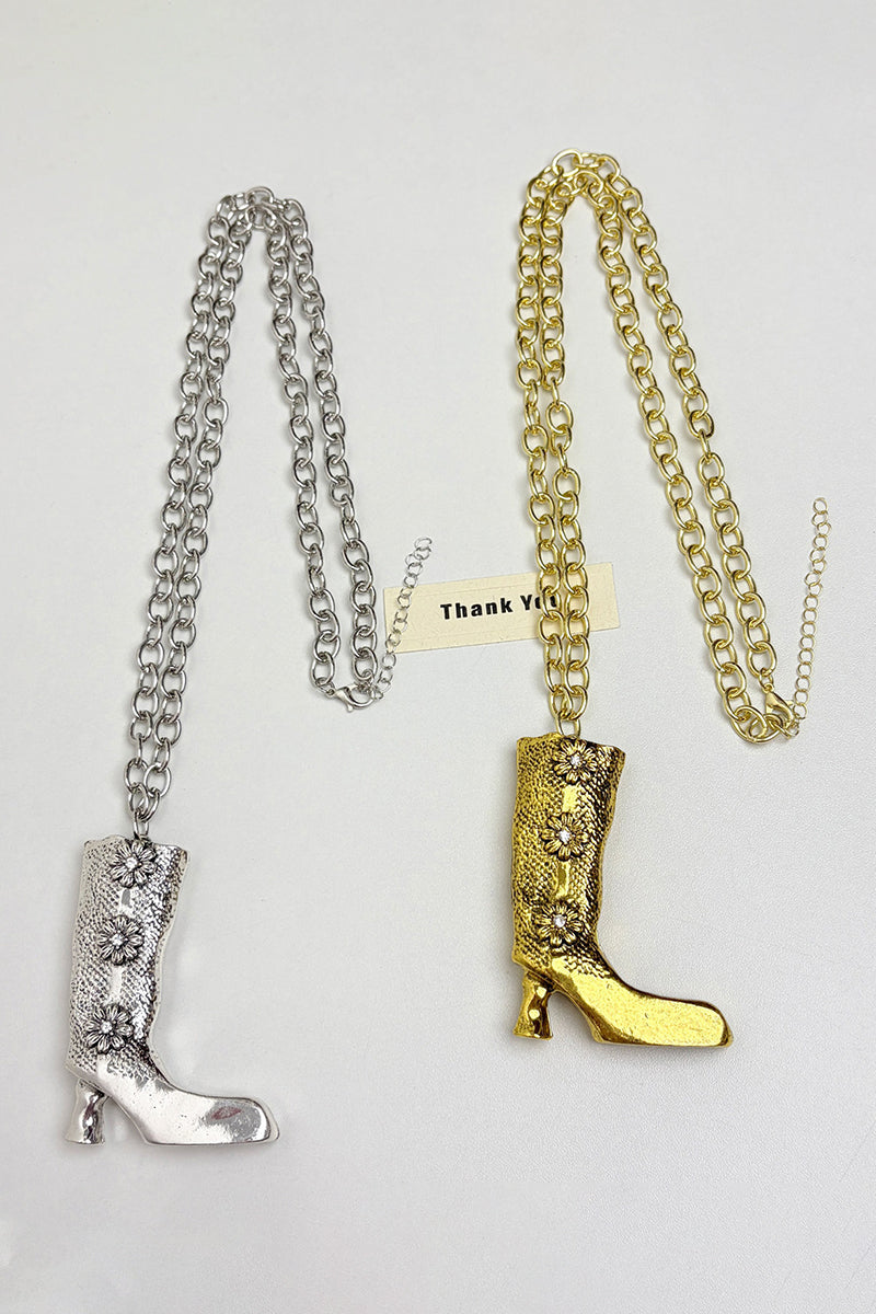 Boot Pendant Chain Necklace