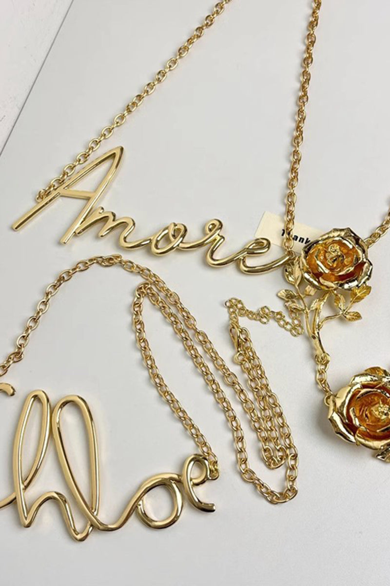 Amore Script Waist Chain