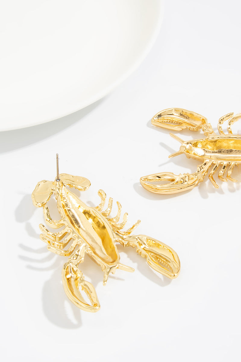 Bold Lobster Statement Earrings