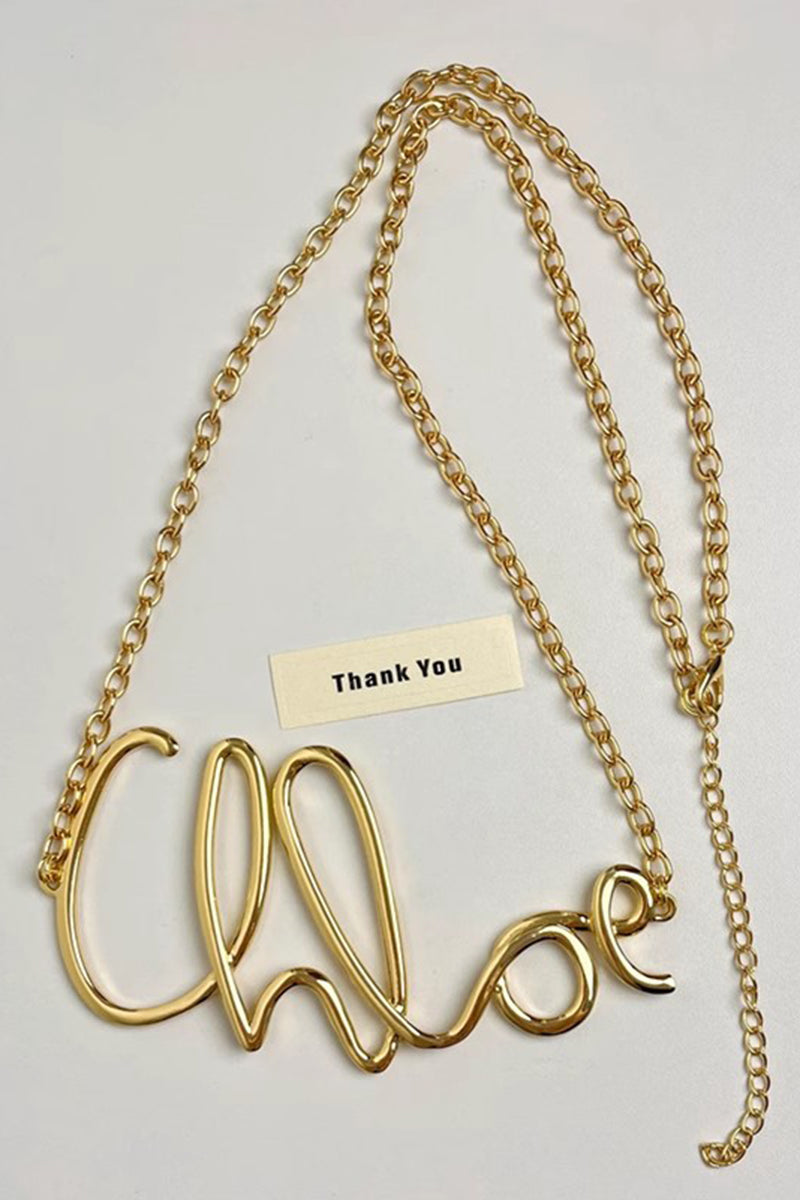 Amore Script Waist Chain