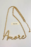 Amore Script Waist Chain