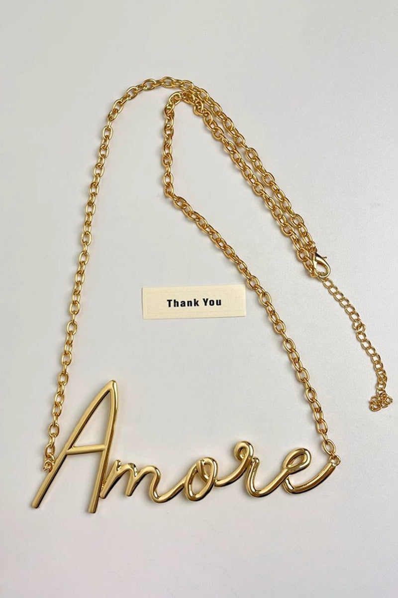 Amore Script Waist Chain