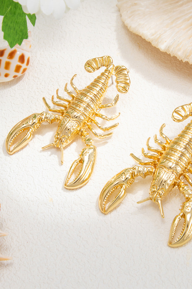 Bold Lobster Statement Earrings