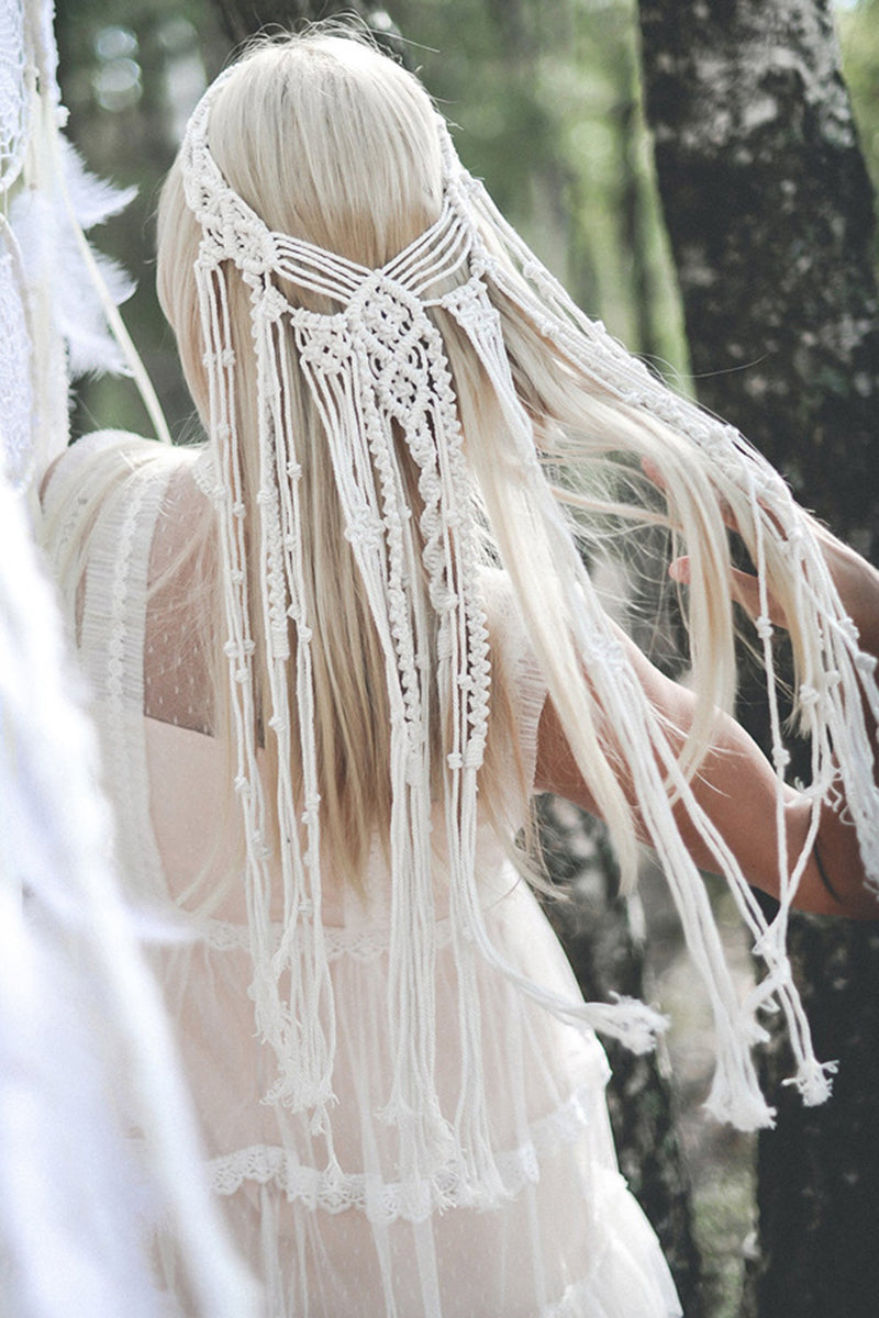 Braided Fringe Statement Necklace