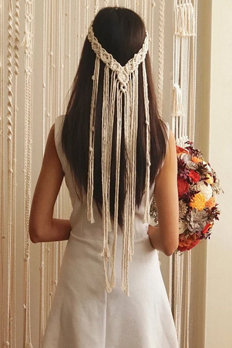 Braided Fringe Statement Necklace