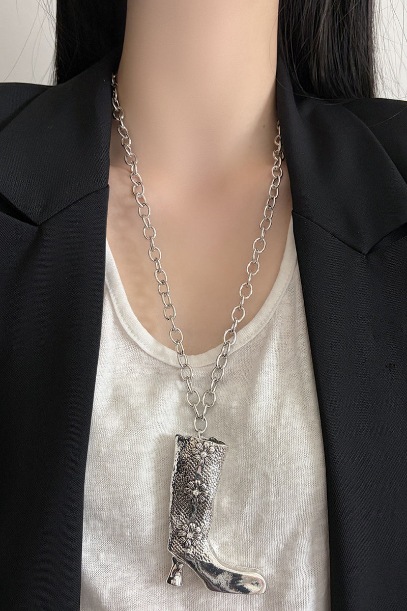 Boot Pendant Chain Necklace