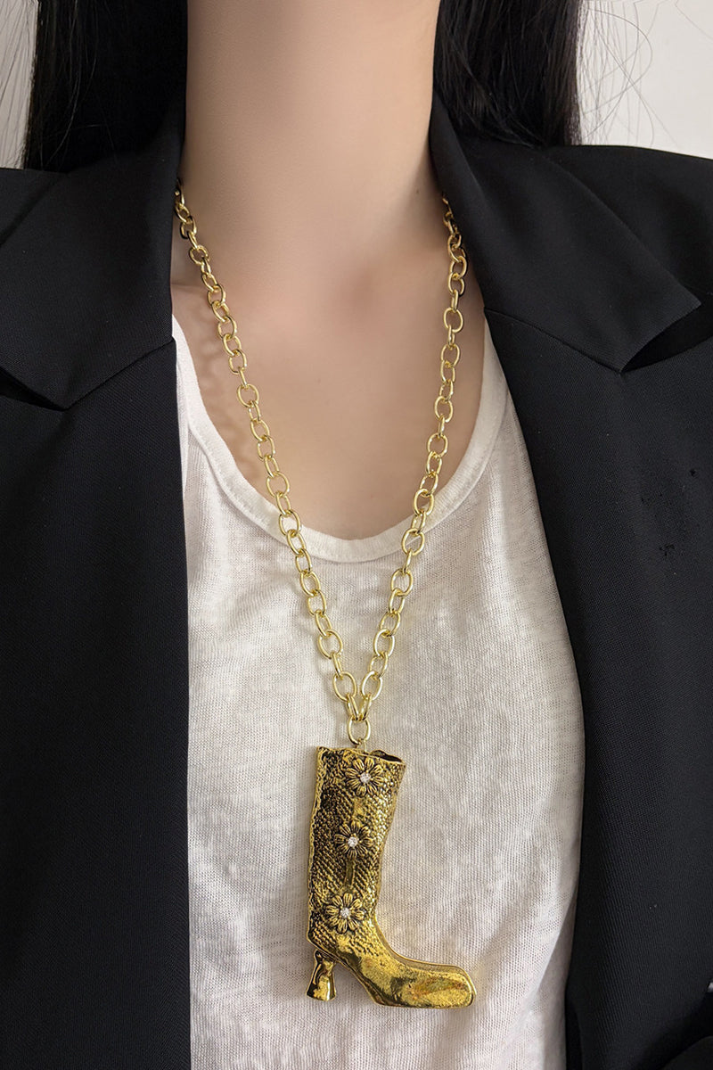 Boot Pendant Chain Necklace