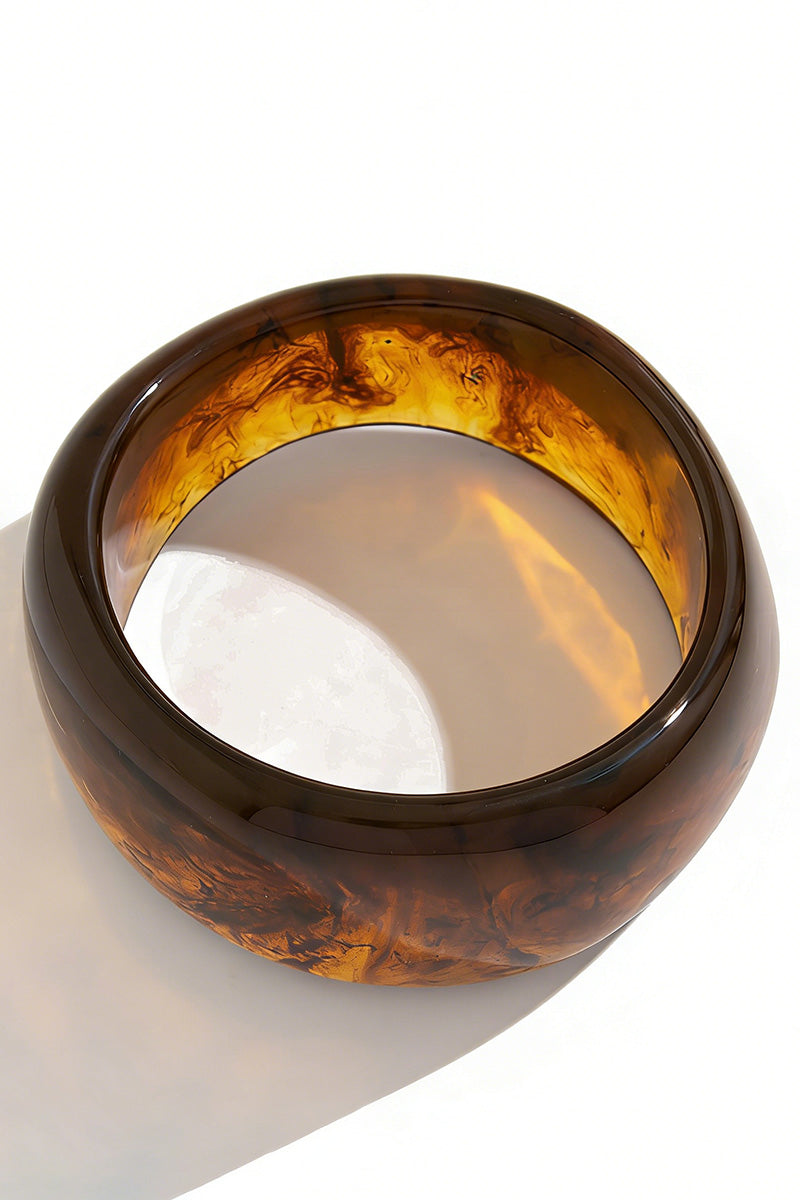 Bold Marbled Acrylic Bangle