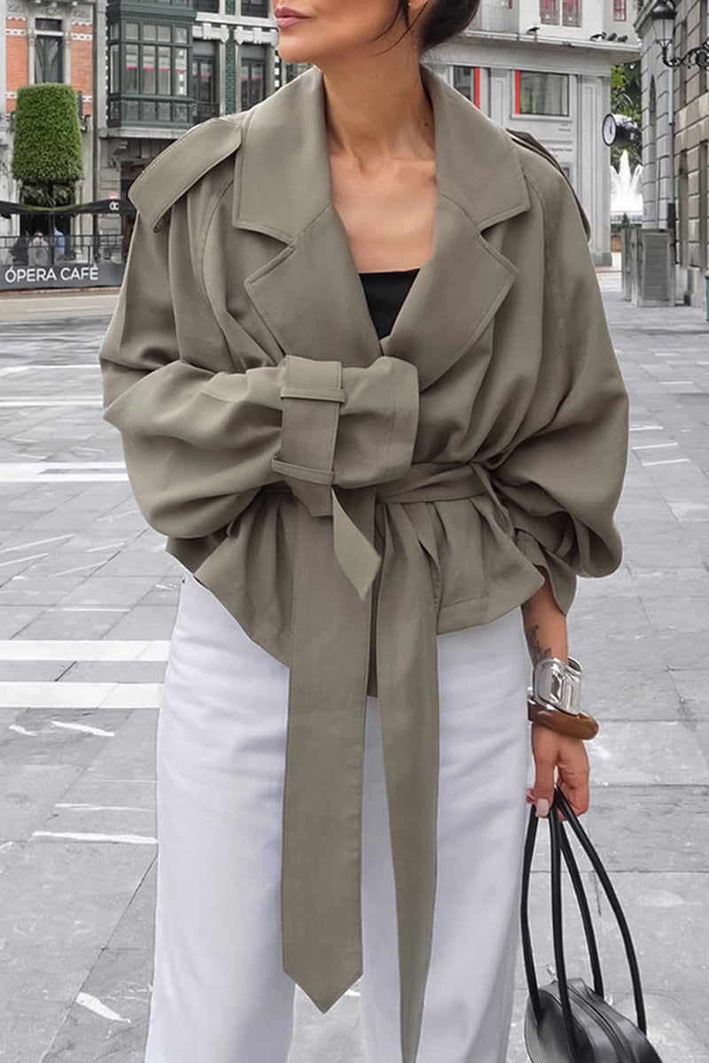 Belted Oversized Trench Coat