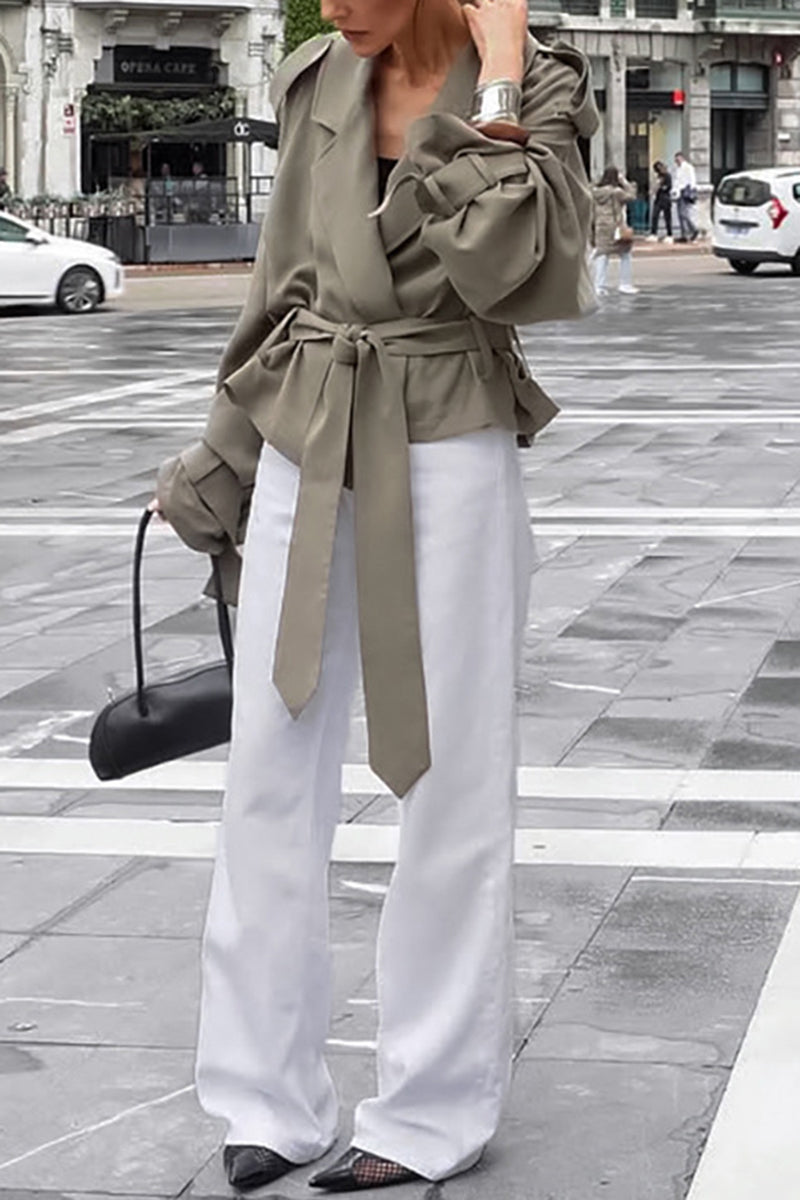 Belted Oversized Trench Coat