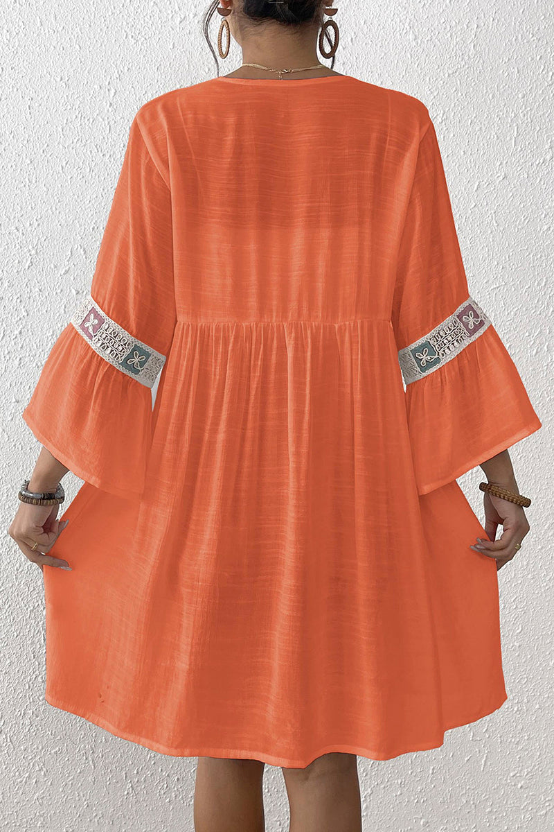 Bohemian Tie-Waist Kimono Cover-Up