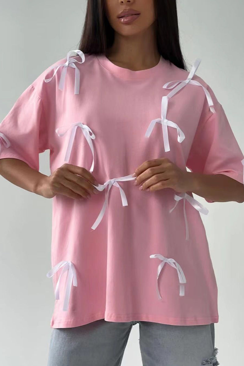 Bow-Embellished T-Shirt