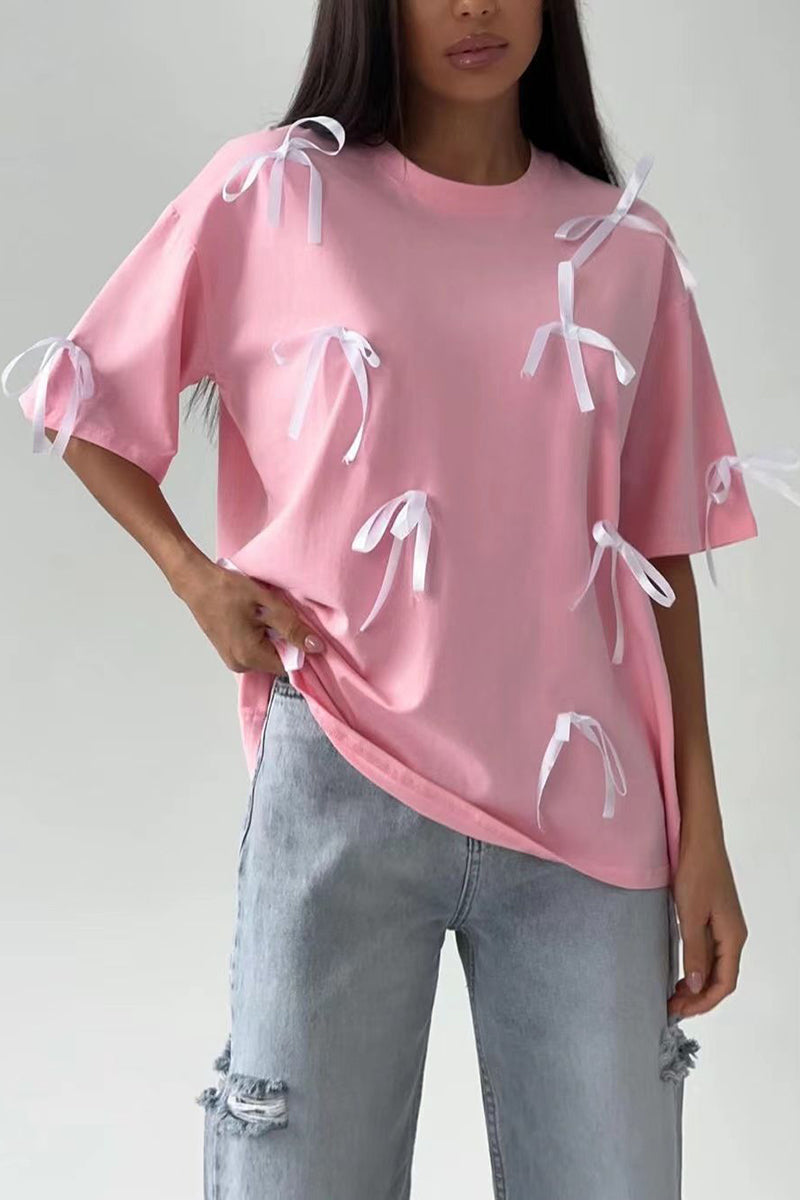 Bow-Embellished T-Shirt