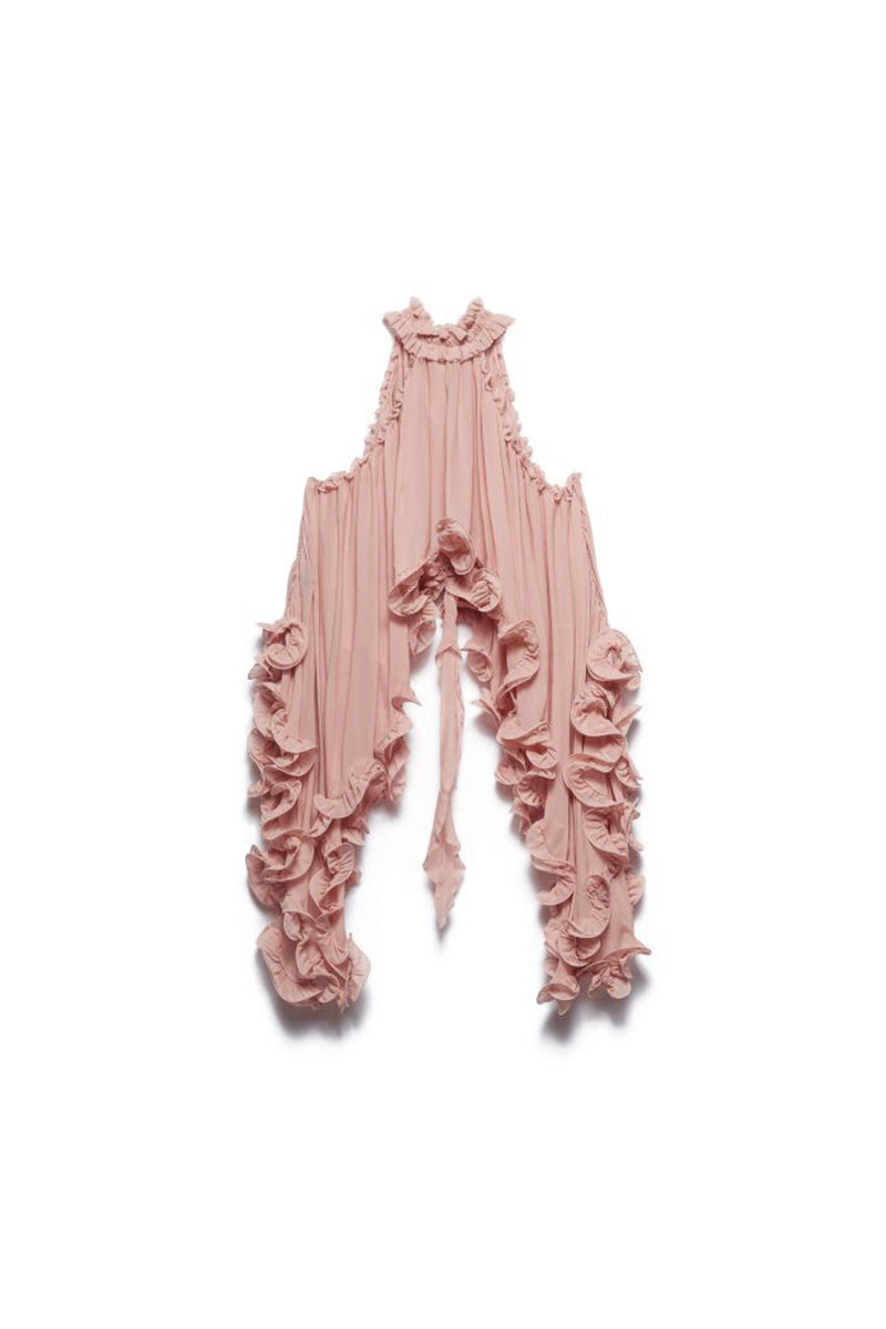 Boho Ruffle Trim Skirt Set