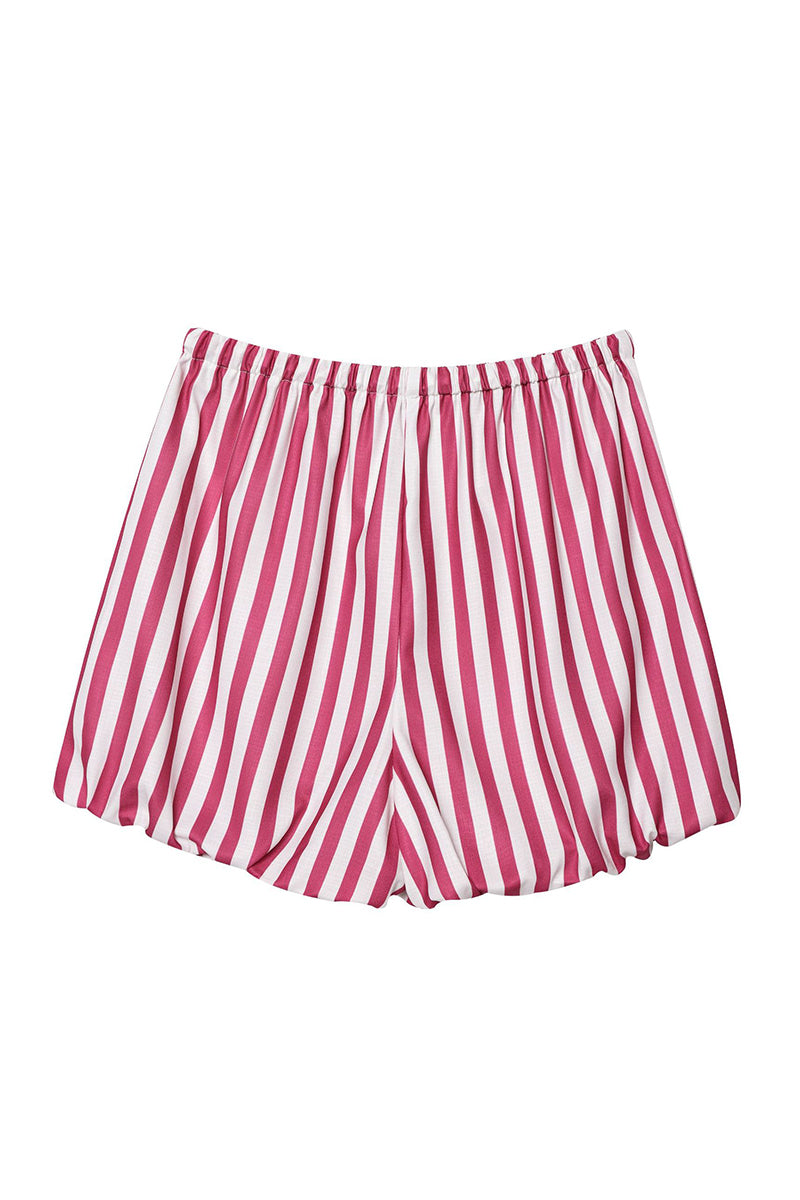 Bow-Front Striped Shorts