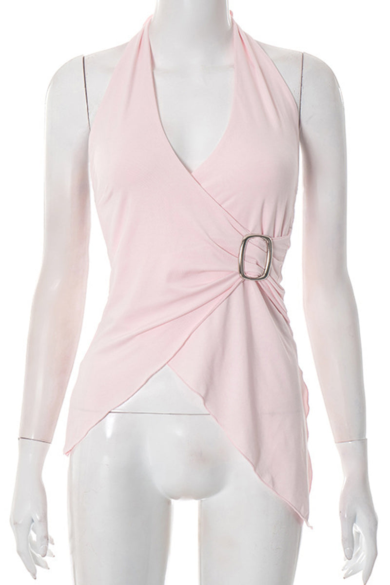 Asymmetric Wrap Tank with Buckle