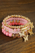Butterfly Charm Beaded Bracelet
