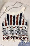 Artistic Crochet Patchwork Camisole