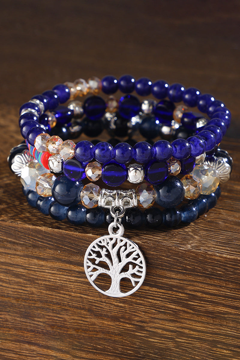 Beaded Tree Charm Bracelet